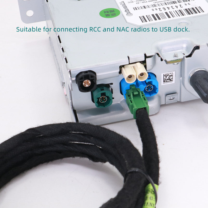 Peugeot Citroen USB cable changes the round USB port to a square one NAC/RCC 4G network data connection cable