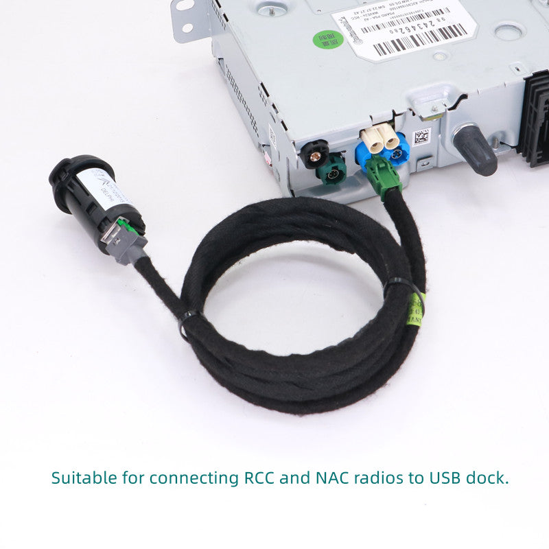 Peugeot Citroen USB cable changes the round USB port to a square one NAC/RCC 4G network data connection cable