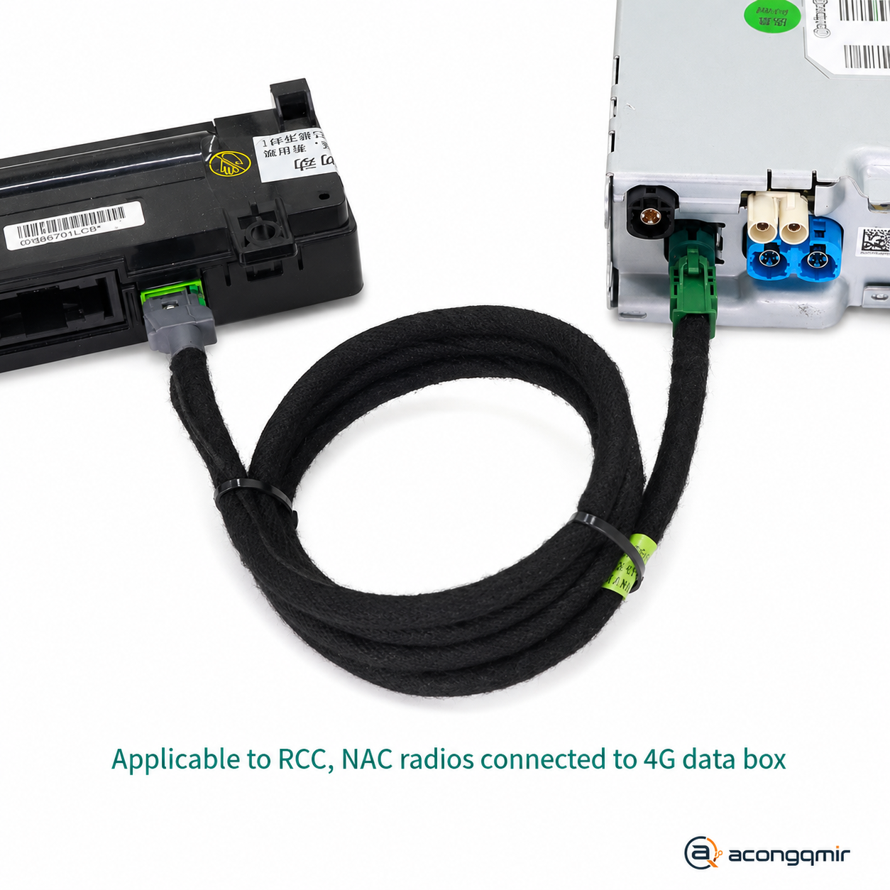 For NAC radio for Peugeot, Citroen and DS models, USB cable, USB port 2 cable.