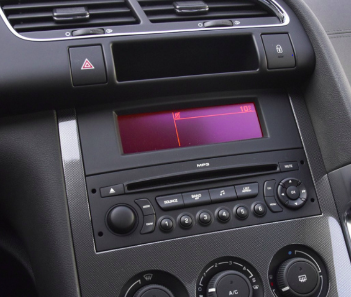 Peugeot Citroen multi-function C-screen shell CD player position screen replacement housing Screen fixed face fram