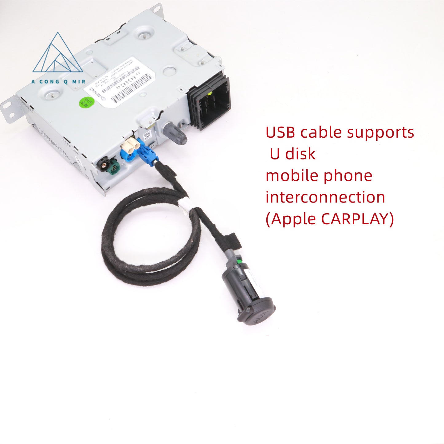 For NAC radio for Peugeot, Citroen and DS models, USB cable, USB port 2 cable.